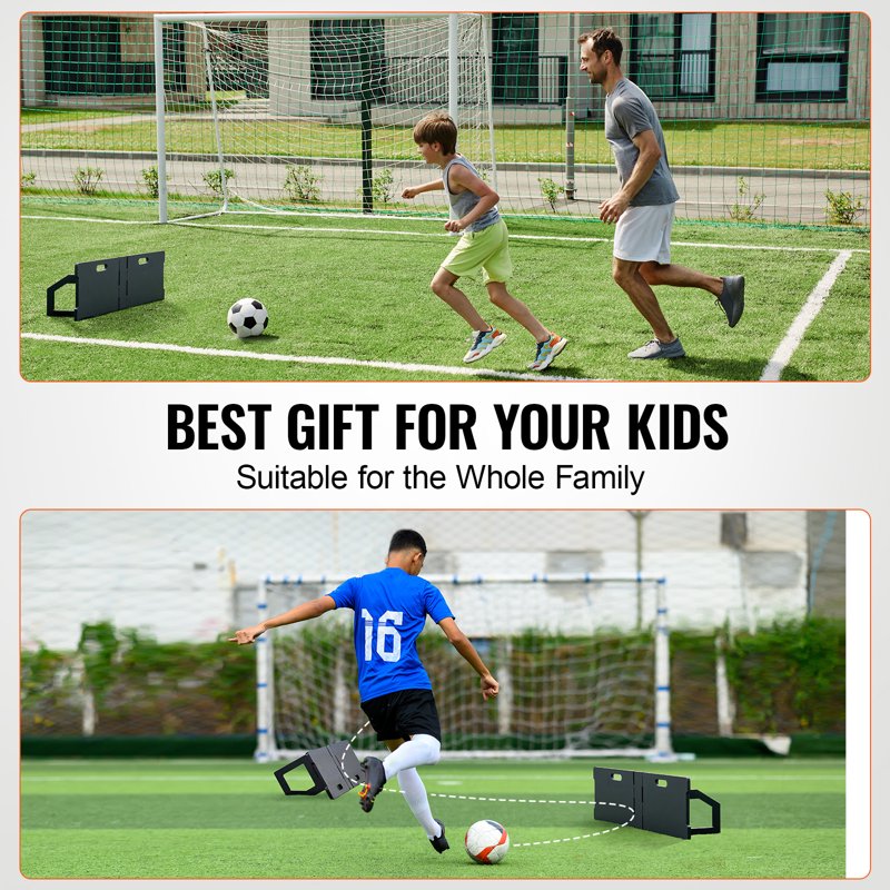 KFFKFF Football Return Board 45x13 in - Dual Angle Bounce Rebounder Panel, Collapsible HDPE Backstop