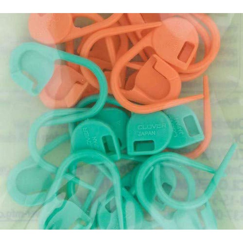 Knitting and Crocheting Locking Stitch Markers 20-Pack - Multi-Color