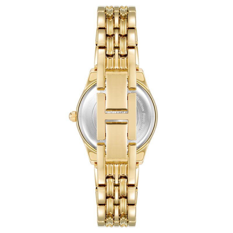 Women's Gold Tone Wristwatch with Adjustable Strap - Elegant & Water-Resistant