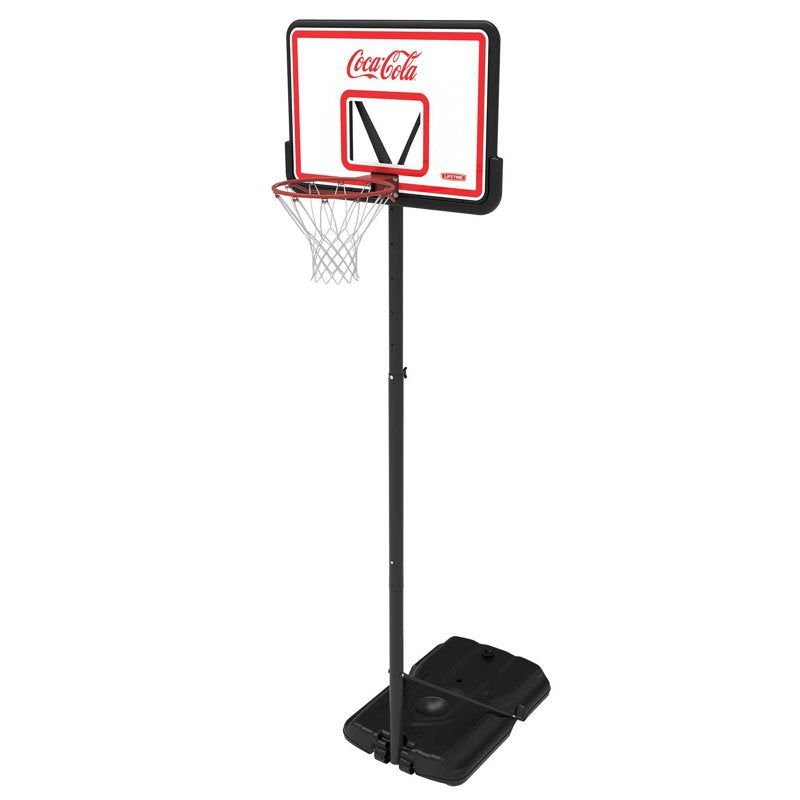 Portable 44-Inch Adjustable Basketball Hoop with Shatterproof Backboard