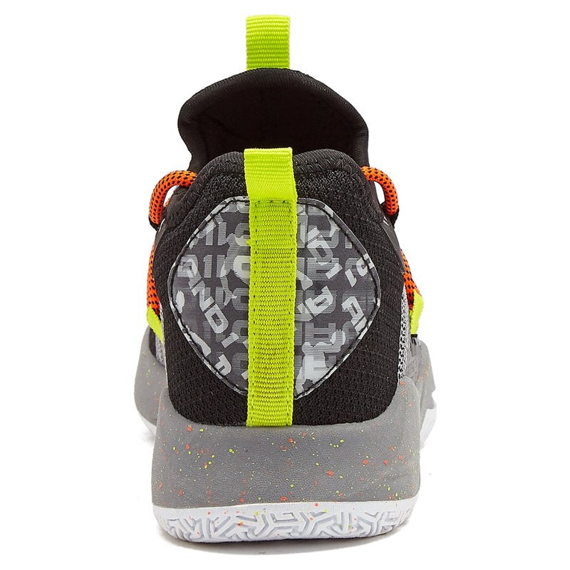 Kids Athletic Low-Top Sneakers - Sizes 12-6, Orange & Black