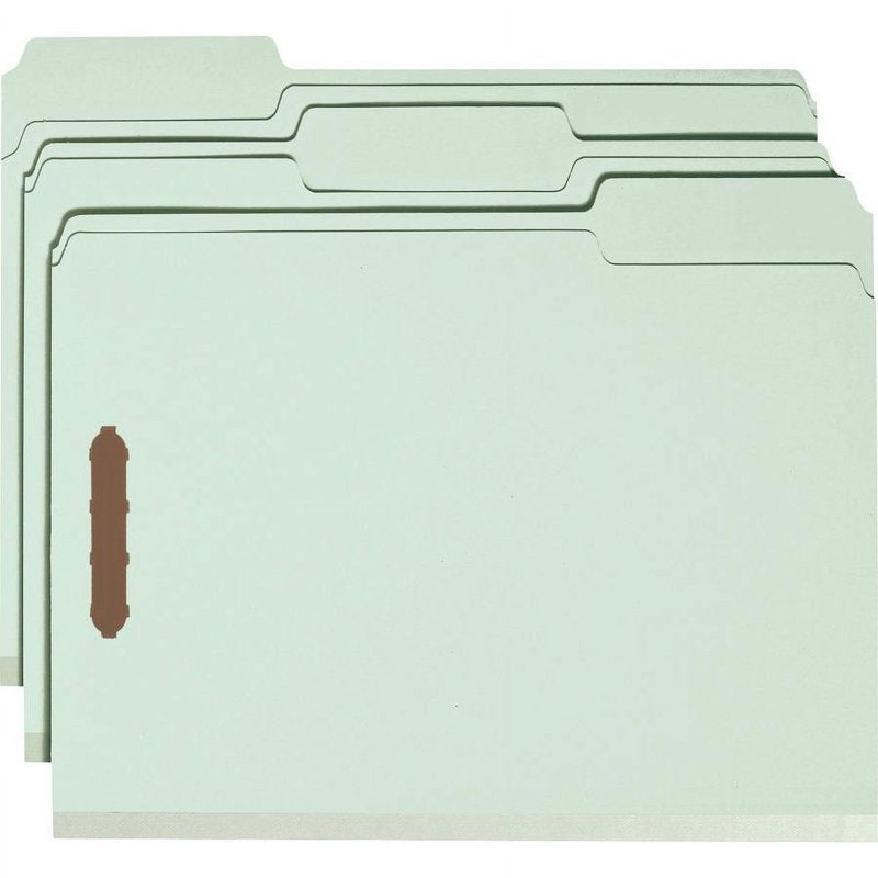 Recycled Pressboard File Folders with Fasteners - Heavy Duty, Expandable