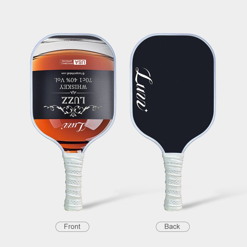 Luzz 16mm Carbon Fiber Pickleball Paddle – Sandblasted 3K T700 USAPA Approved Whiskey Variation