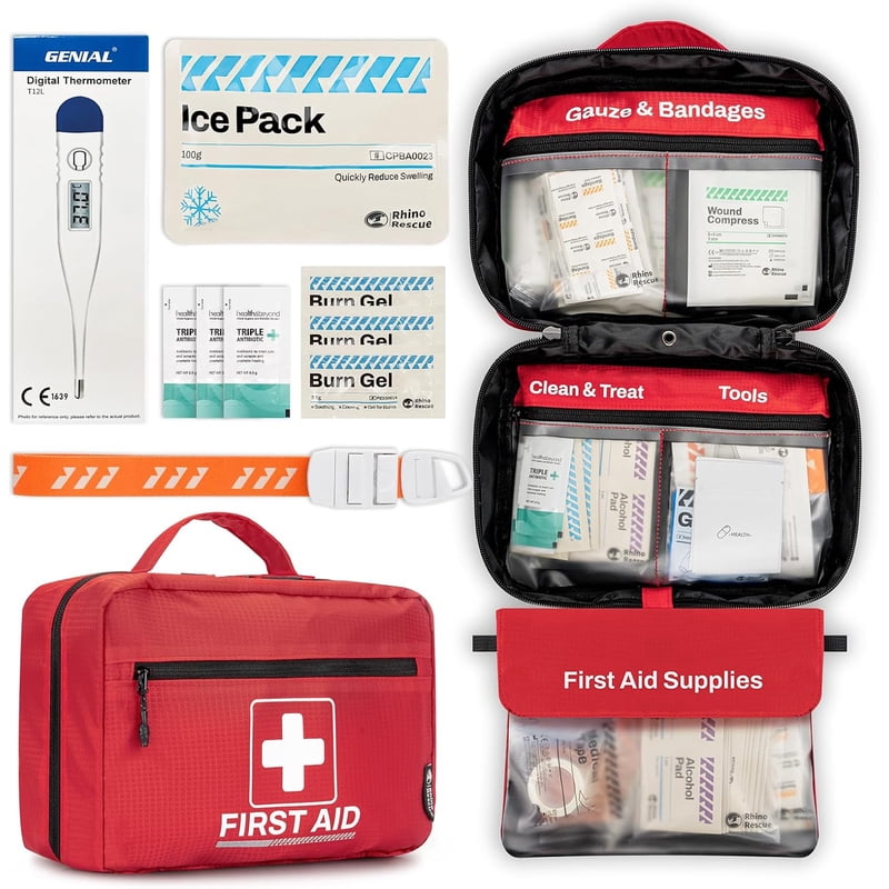 All-Purpose First Aid Kit 240 Pieces Portable Emergency Medical Supplies