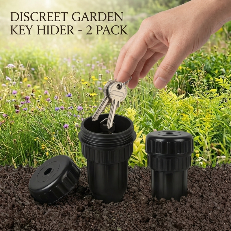 Outdoor Garden Sprinkler Head Safe - Waterproof Hidden Storage Box for Keys Cash Jewelry