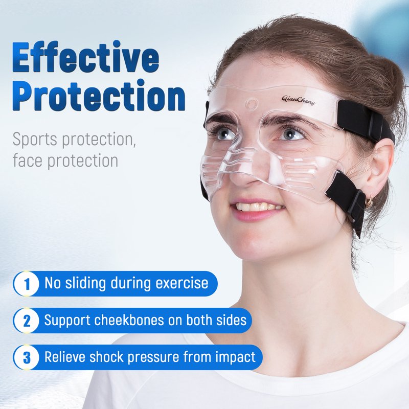 Adjustable Sports Nose Guard for Broken Nose & Impact Protection - Kids & Adults