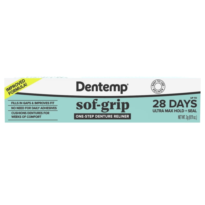Denture Reliner Kit 2 Pack - Long Lasting Soft Acrylic for Loose Dentures