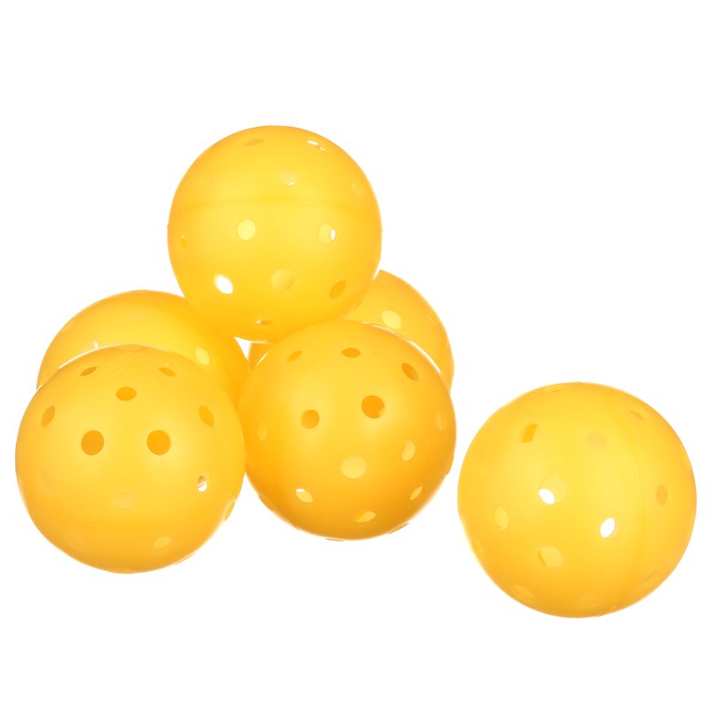 Tourna Strike Outdoor Pickleball – 6-Pack, Optic Yellow, USAPA Approved
