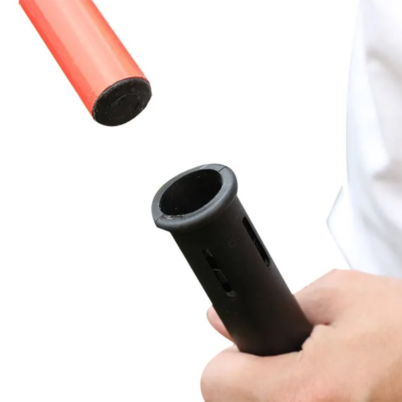 Agility Training Poles Set - 4 Pack 3.3ft High-Visibility PVC Poles with Spike