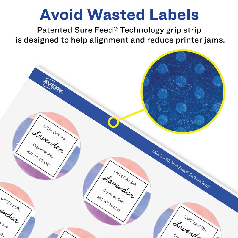 Glossy Clear Round Labels 1.5 Inch - Customizable Waterproof Stickers - Pack of 100+