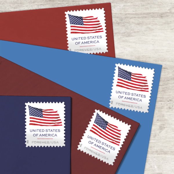 US Flag Postage Stamps Sheet of 20 - Patriotic Americana US Postal Collectible