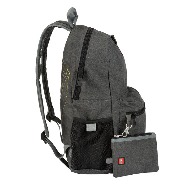 Customizable Unisex Patch Backpack with 46 LEGO Patches - Black