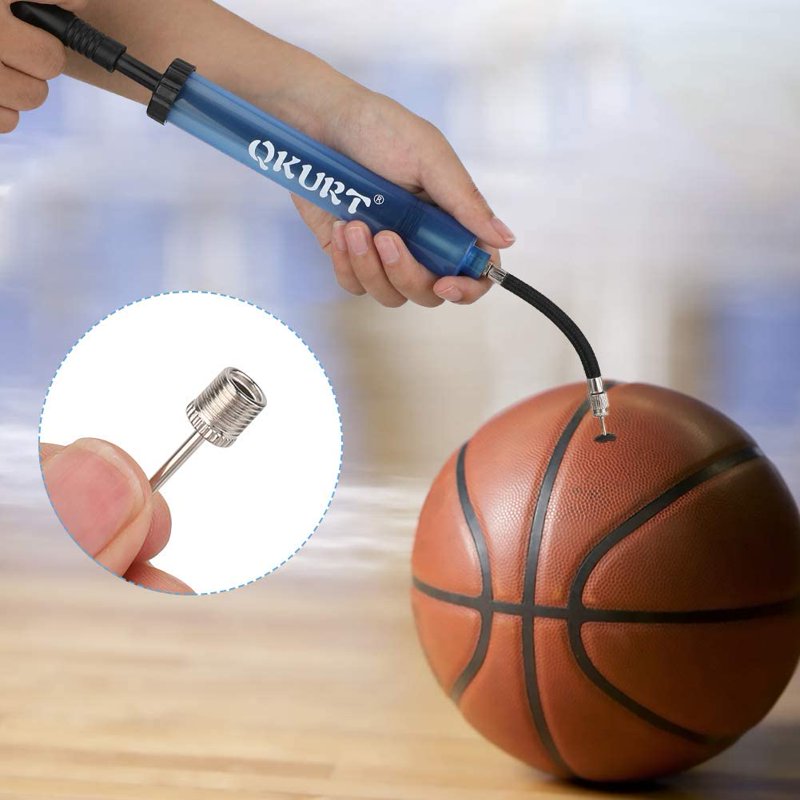 Ball Pump Set with Needles & Nozzles for Sports Balls & Inflatables - Portable & Durable