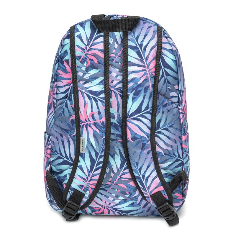 Large 18-Inch Printed School Backpack for Students and Adults