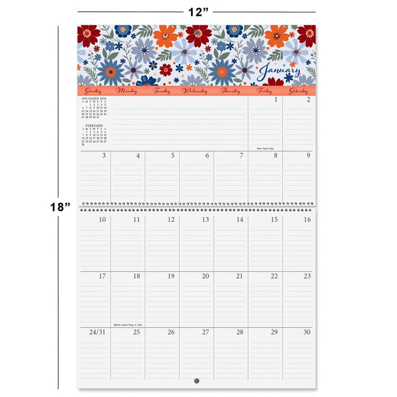 Large Wall Calendar 2027 - Monthly Grid Organizer for Home & Office