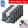 Label Tape Replacement 12mm Laminated Waterproof for Brother TZe-231