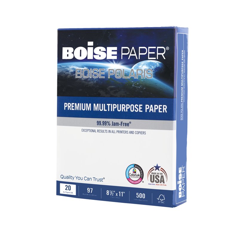 Premium Multipurpose Copy Paper 8.5 x 11 Letter 97 Bright White 20 lb. 10 Ream