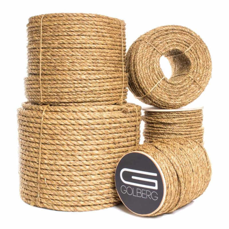 Heavy-Duty Manila Rope Natural Cotton Twisted Rope for Decoration & Outdoor Use