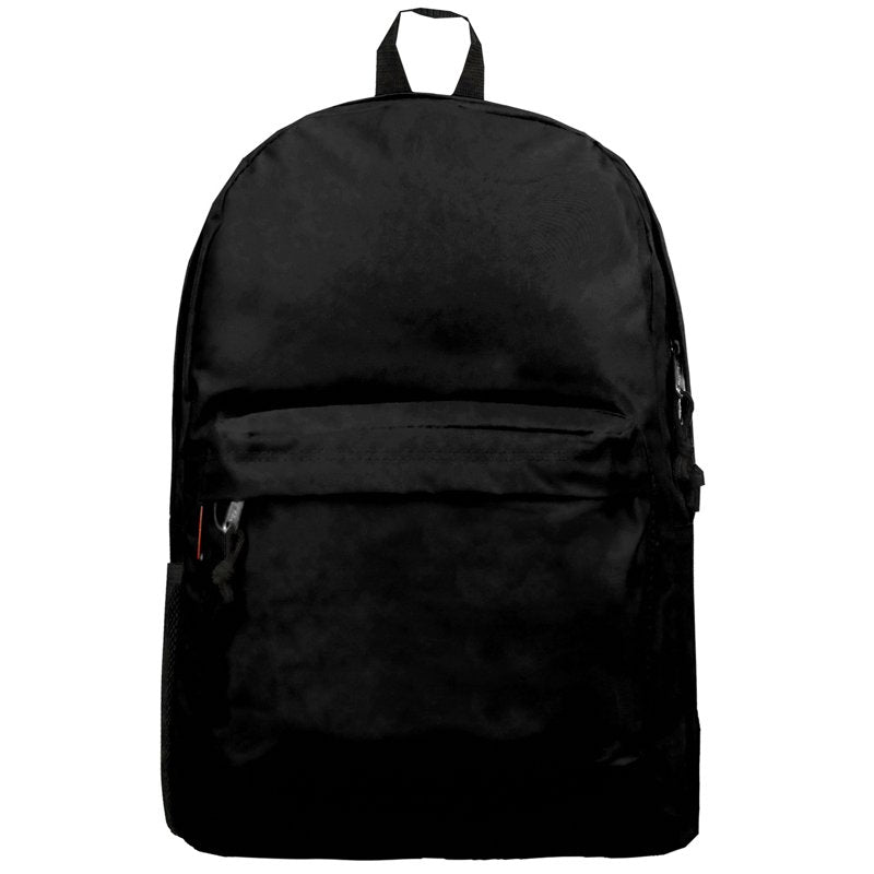K-Cliffs Unisex 18" School Backpack - Black, 100% Polyester