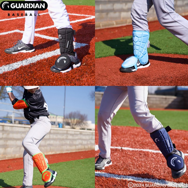 Baseball Batters Leg Guard - Protective Shin & Ankle Guard for All Ages