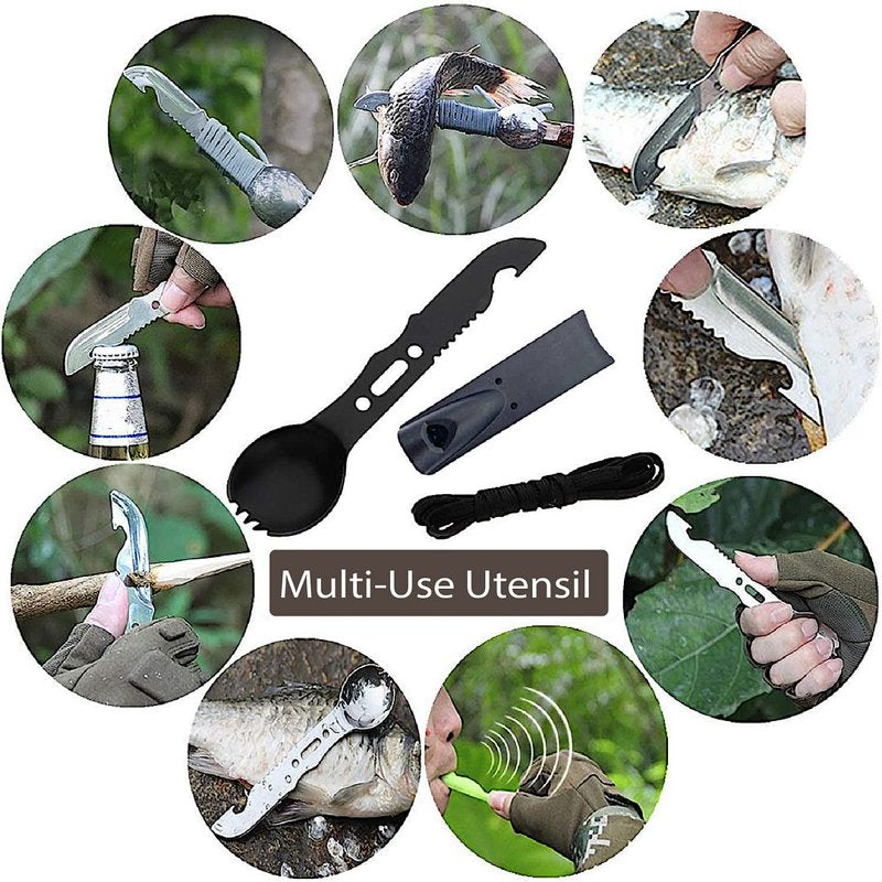 Emergency Survival First Aid Kit with Tactical Gear and Bug Out Bag