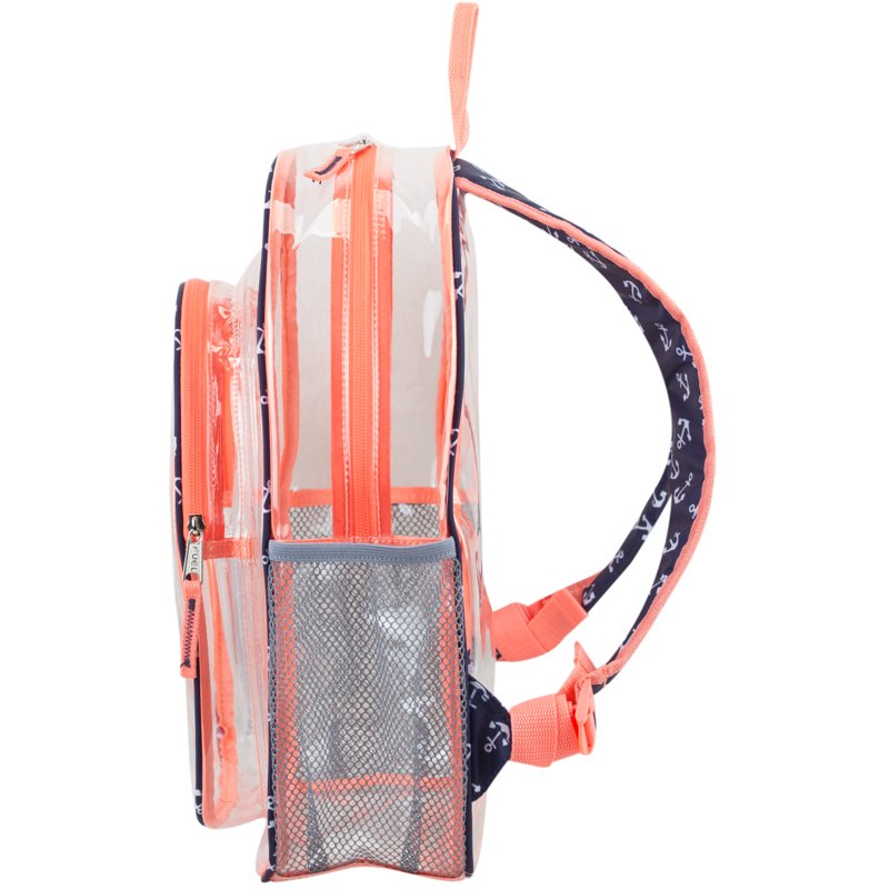 Clear Coral Backpack and Cinch Sling Set - Durable & Versatile Travel Bag