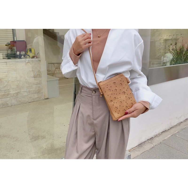 Crossbody Bag for Women - Vegan Leather with Silver Accents, Multiple Colors