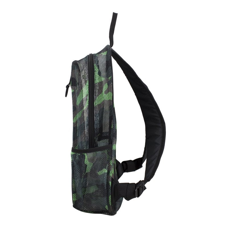 Unisex Active Lifestyle Mesh Backpack with Multiple Compartments - Camouflage & Color Variants