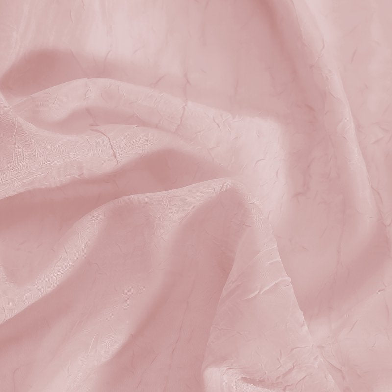 MKHILL Blush Pink 42x14-Inch Crushed Valances, 2 Pack - Lightweight Rod Pocket Window Treatments