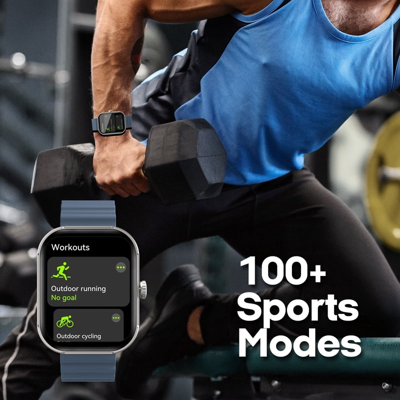 Smartwatch with 2.02-Inch AMOLED Screen Bluetooth Call Fitness Tracking
