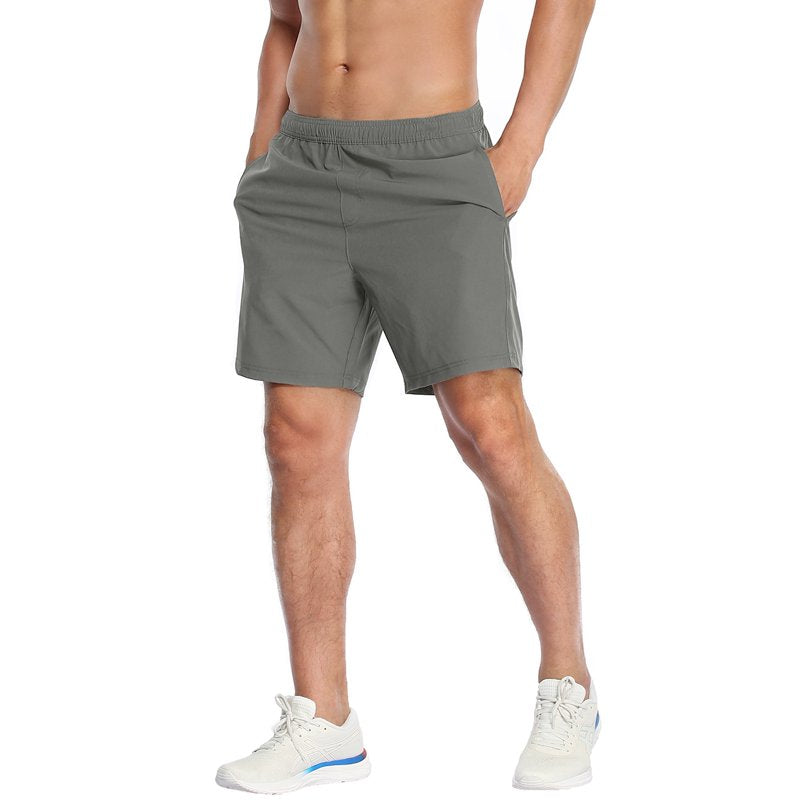 LRD Mens Performance Workout Shorts with Compression Liner 7 inch Inseam