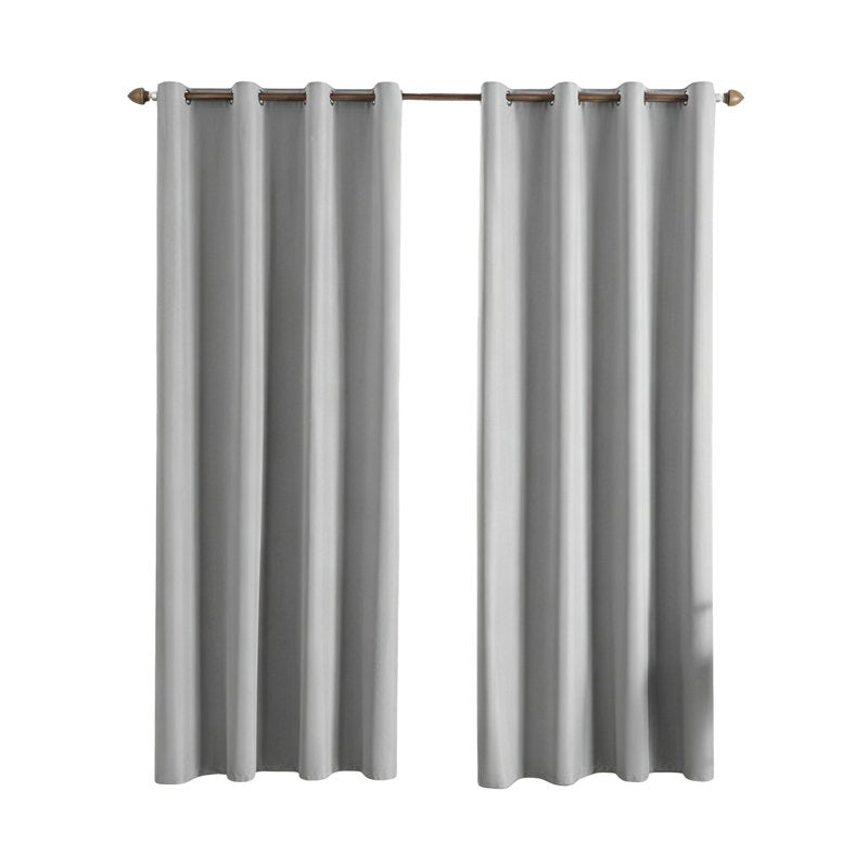 Blackout Insulated Curtain for Bedroom & Living Room - 59x63in No Drill Window Drape