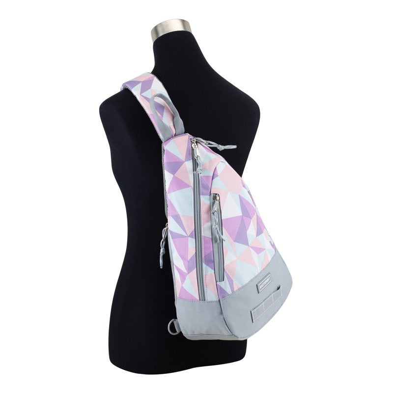 Ergonomic Sling Backpack with Multiple Compartments and Adjustable Strap