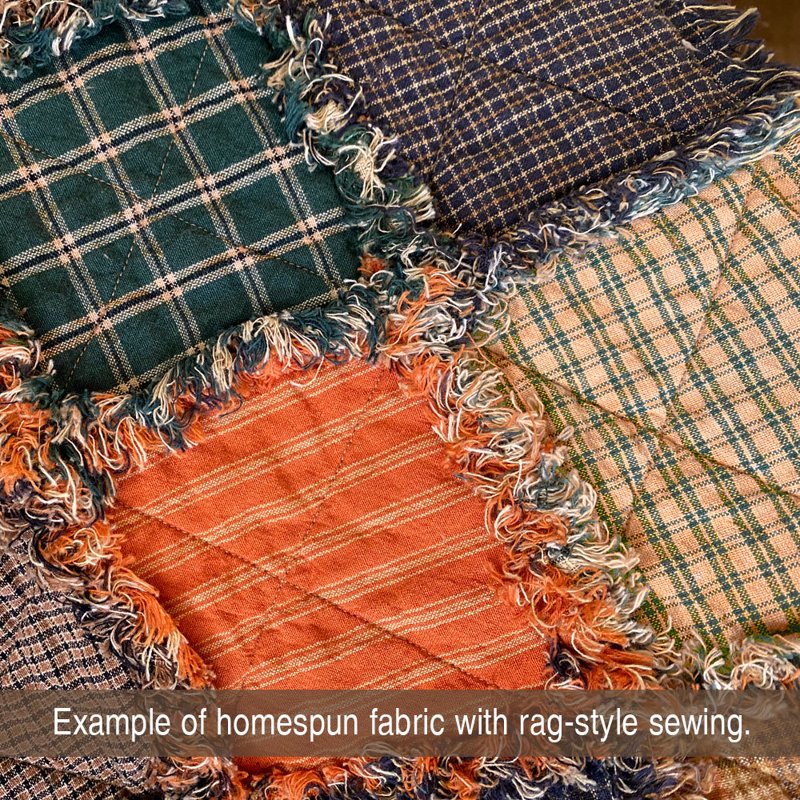 Cotton Homespun Plaid Fabric by the Yard - Timber Green 3 for Quilting & Crafts