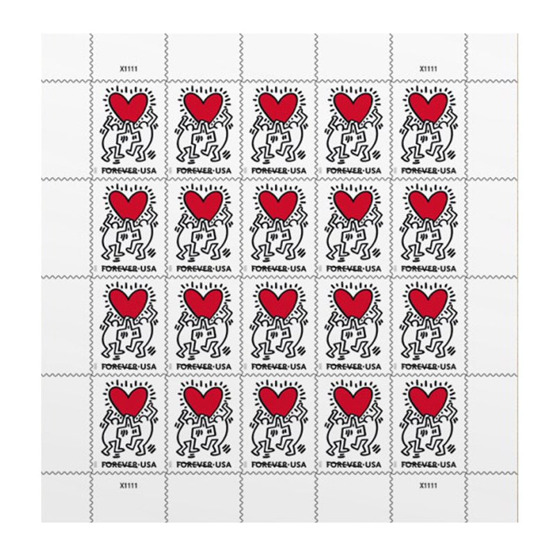 Love USPS Forever Postage Stamps - Valentine Heart Wedding Anniversary