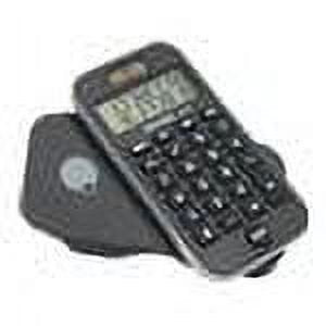 8-Digit Pocket Calculator with Recycled Plastic Case - Dual Power, Large LCD