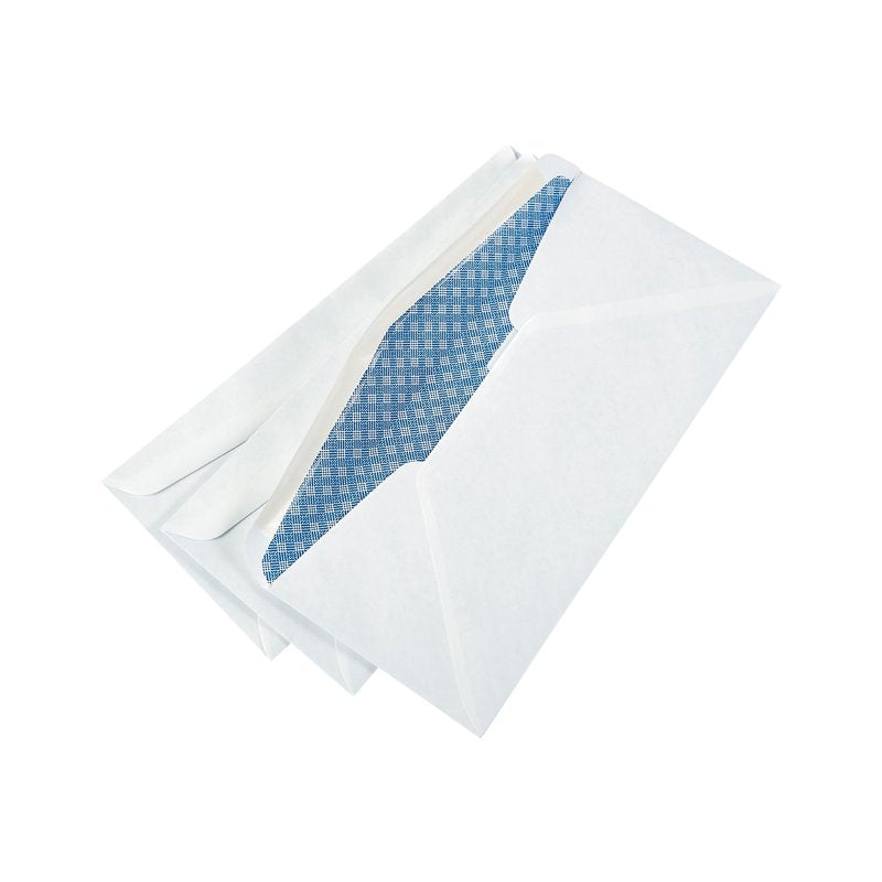 Business Envelopes #10 Double-Window Security-Tint White Gummed Closure Pack