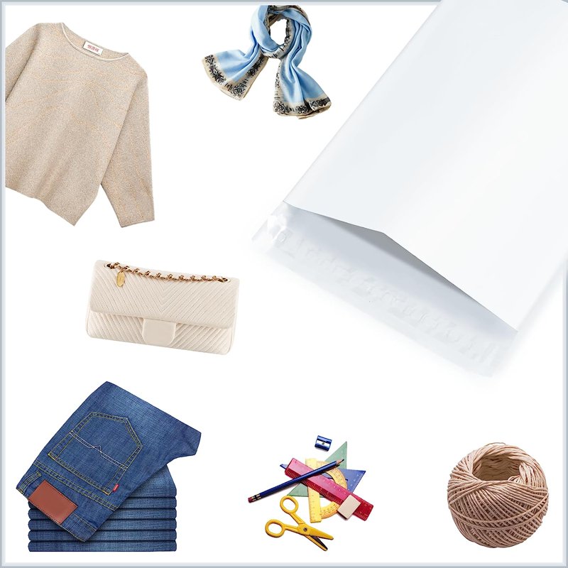 Large Poly Mailers 10x13 Inches - Waterproof Self-Seal Shipping Bags, Pack of 100