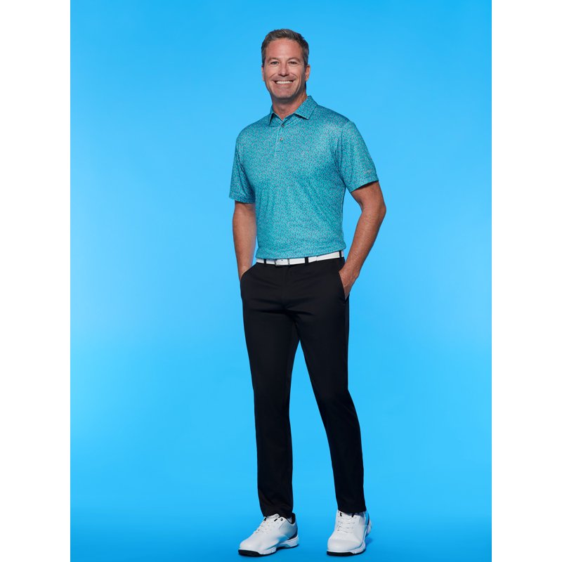 Men's Golf Pants with 4-Way Stretch and Active Waistband - Lightweight, Moisture-Wicking