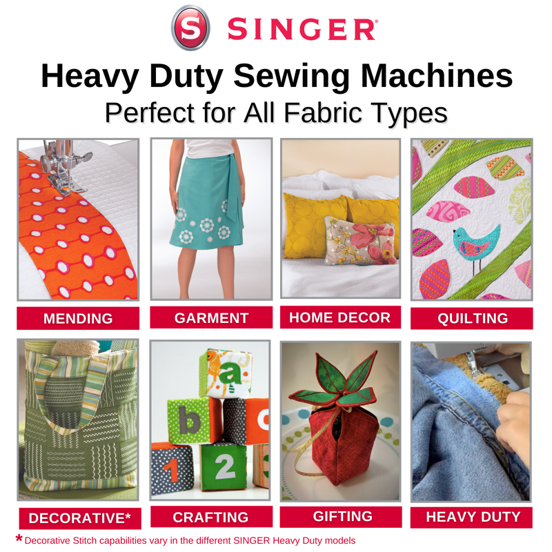 Heavy Duty Sewing Machine with 97 Stitch Options - Durable & Fast