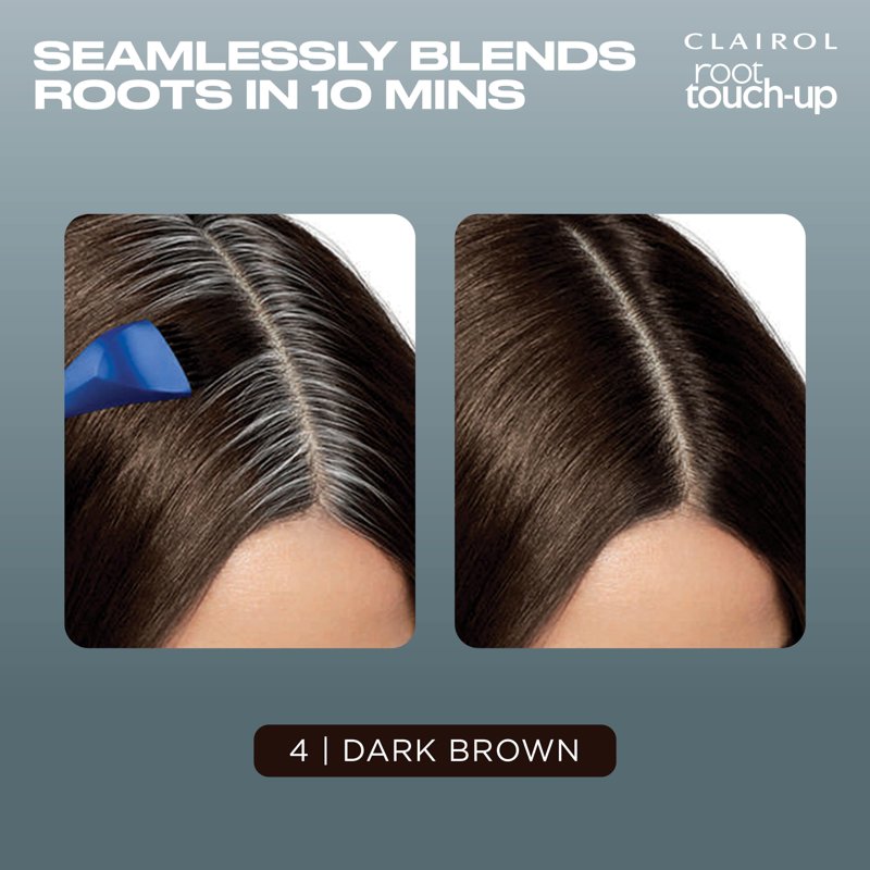 Hair Color Root Touch-Up Kit - Permanent Dark Brown & Multiple Shades