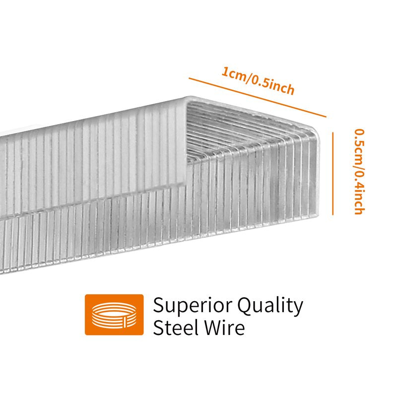 Mini Staples for #10 Staplers - 1000 pcs per Box, Pack of 3 - Silver