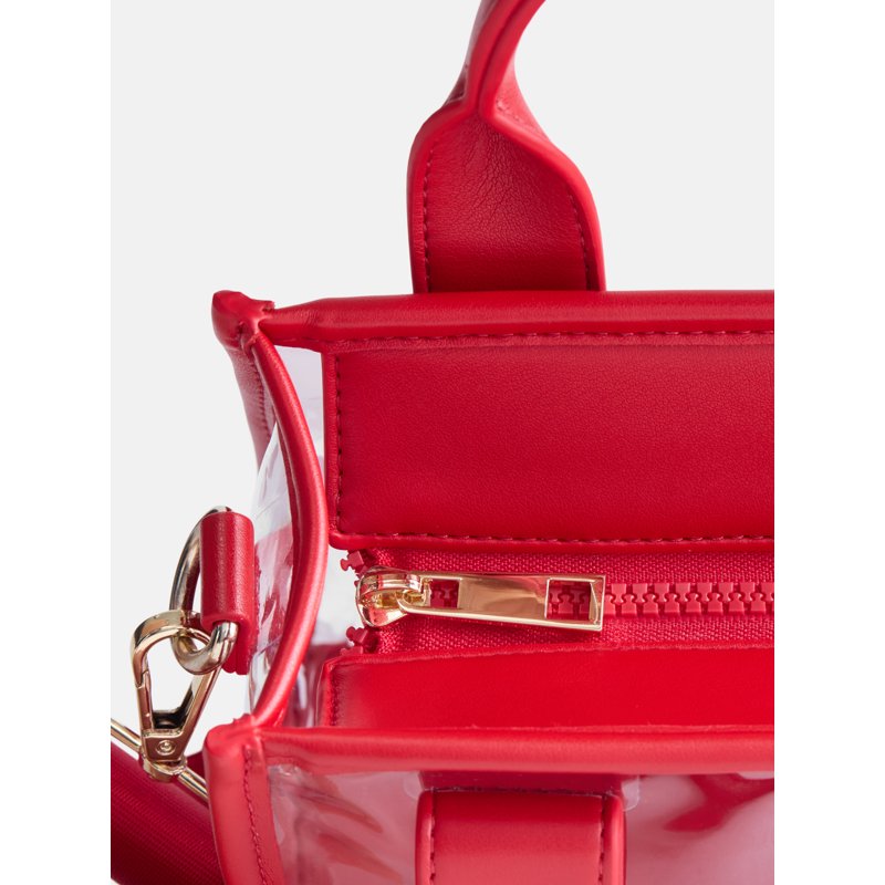 Clear Boxy Tote Bag for Women - Game Day Approved Stadium Bag