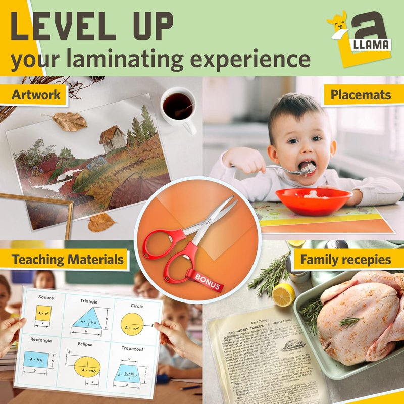 Large Laminating Pouches 11.5 x 17.5 Inches, 3 Mil Glossy Finish, Pack of 20