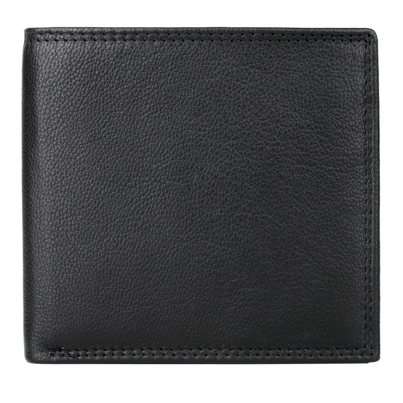 Men's Leather Card Holder Wallet - Emblem Cardex Black