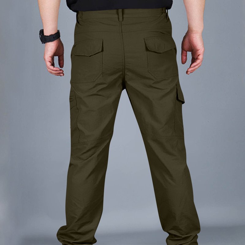 Men's Waterproof Cargo Work Pants with Pockets - Heavy Duty Outdoor Trousers