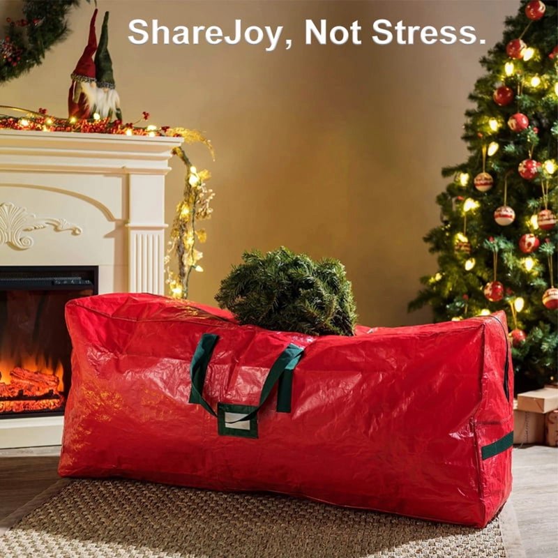 7.5 Ft Christmas Tree Storage Bag - Heavy Duty Water-Resistant Extra Large Organizer with Reinforced Handles