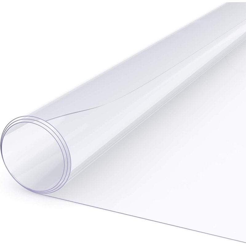 Clear Vinyl Fabric for Sewing & Craft Projects - 54x54 Inches, Durable & Waterproof