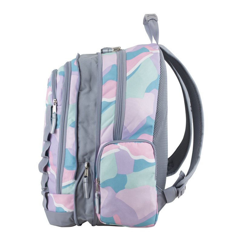 Unisex Recycled Expandable Backpack with Multiple Pockets & Molle Webbing