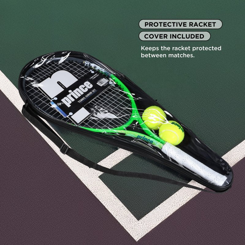 Youth Tennis Racket Set with Carry Case & Balls - 25 Inch Junior Tennis Kit